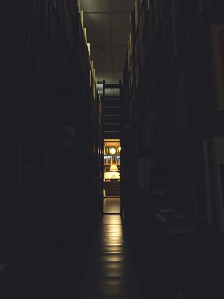 A bookshop's shelves, finished