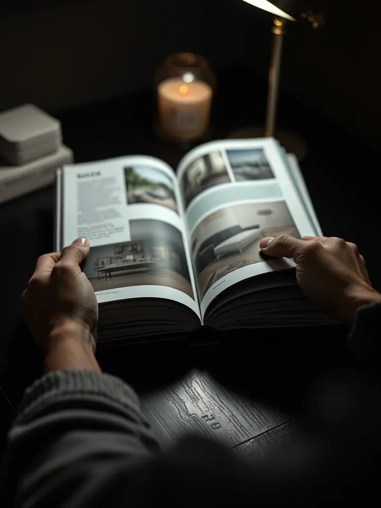 A furniture catalogue, finished